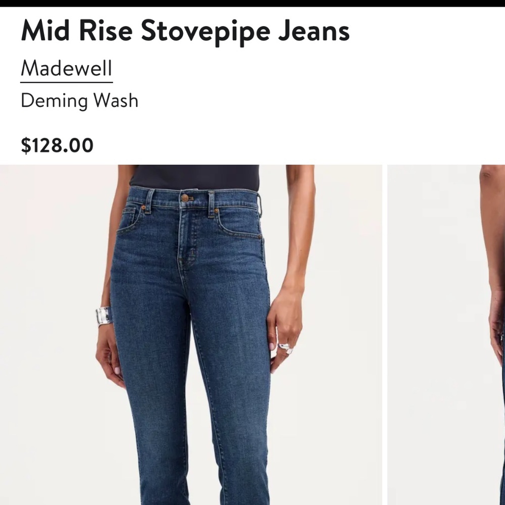 Madewell Stovepipe jeans